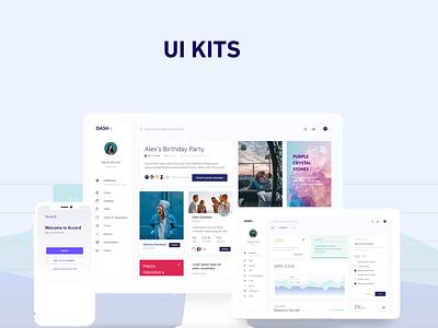 Ui kits by Restie Antiquin app dashboard ui design landing page ui ux ux web design