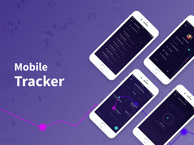Mobile Tracker app design list mobile search tracker ui ux