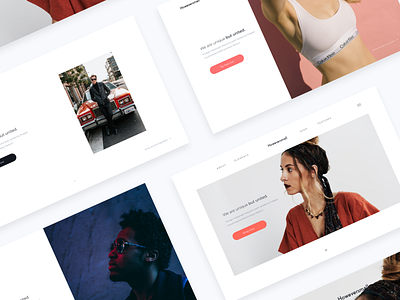 Landing Pages clean design landing page minimal ui ux web design