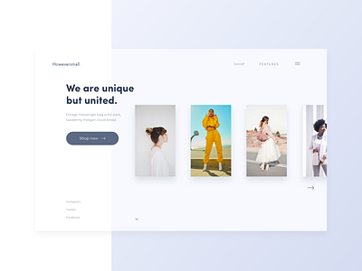 Landing Page clean design ecommerce landing page minimal ui ux web web design