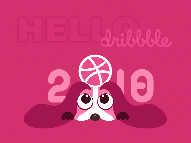 Hello Dribbble - My First Shot - 01/08/2018