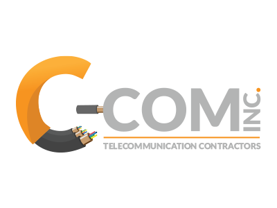 C-Com, Inc. Company Logo branding company logo contractor contractor logo logo telecommunication