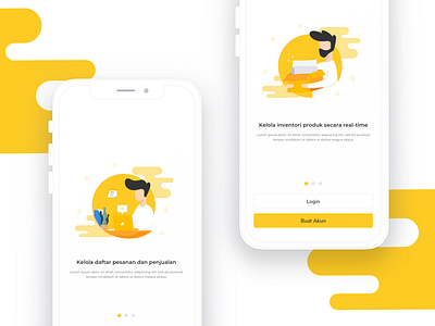 Point of Sale Onboarding illustration mobile onboarding