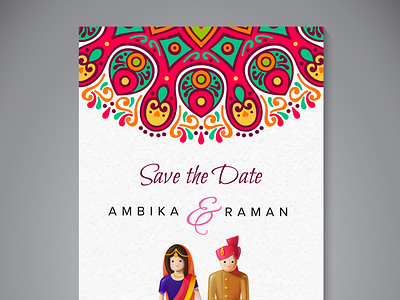 India Wedding Card invitation card wedding card