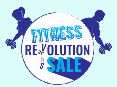 Fitness Resolution Sale LOGO campaign color fitness logo marketing