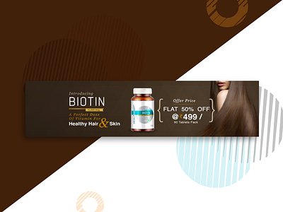 Product Launch of Biotin art branding campaign cosmetic creative design facebook hair care illustration marketing post poster sale social