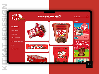 KitKat Redesign | UI Challenge #1 alok branding coronavirus design dribbble kitkat lockdown minimal pandemic redeem redesign concept ui ui challenge ui design ux web design website website design