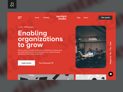 Design Studio Landing Page | Web Design