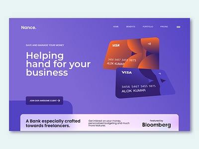 Nance Bank Homepage | Web Design