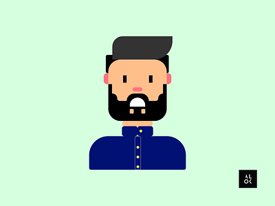 Stressed Man | Character Design Illustration alok cartoon cartoon character cartoon design character design characters design design art designedbyalok designer dribbble graphic design illustration modern art poster vector