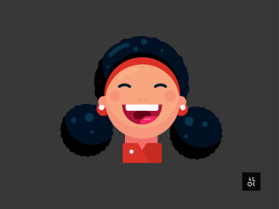 Laughing Girl | Character Design Illustration