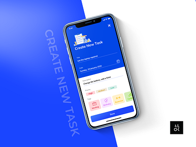 Create A New Task | To-Do App | Daily Planner alok app app design app development create new task daily planner design designedbyalok dribbble todo app ui uidesign ux uxdevelopment
