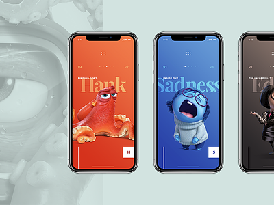 Pixar App - Character Section