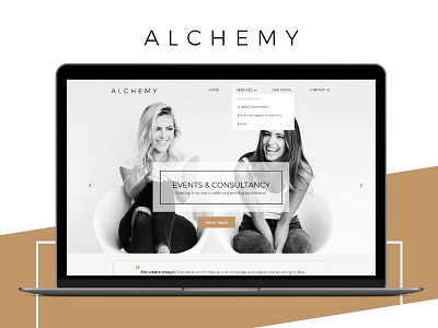 Alchemy single page Website Design