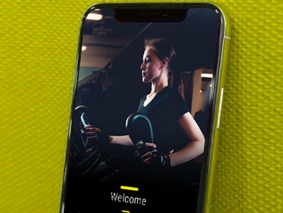 Intro add busines clean app design gym app iphone app