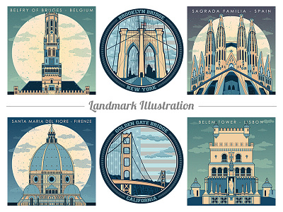 Landmark Vector Illustrations