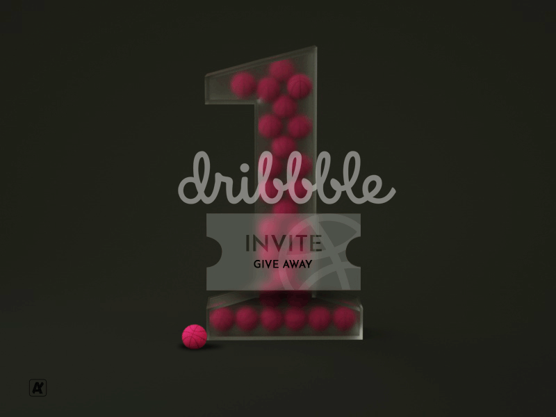 1 Dribbble Invite 3d 3dmodel abstract adobe after effect animation basketball cinema4d creative dribbble dribbble invite dribbble invite giveaway dribbble shot gif hello dribbble invite logo muzli one invite typography