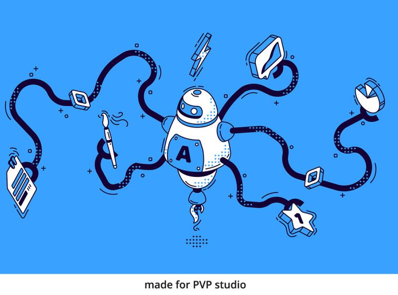 Marketing Automatron by Pavel Korkunov on Dribbble