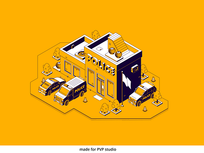 Police station 2 by Pavel Korkunov on Dribbble