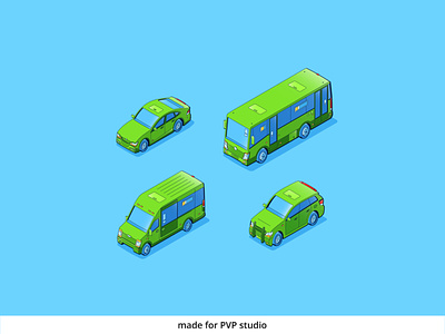 Cars and transport 2d art creative drawing illustration isometric vector