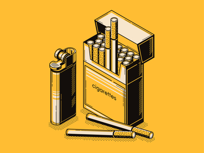 smoking by Pavel Korkunov on Dribbble