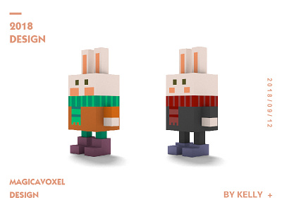 Rabbit magicavoxel