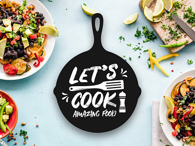 cooking logo cooking design food icon illustration logo longhail typogaphy