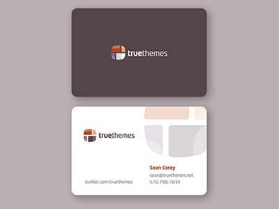 Business Cards business cards logo print design truethemes wordpress