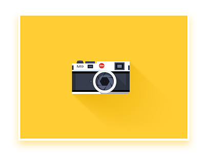 Leica M9 - Camera Icon Flat camera icon leica m9