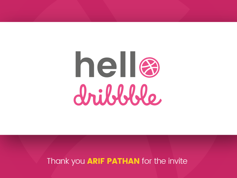Hello dribbble! debut shot first shot hello dribbble invite thank you