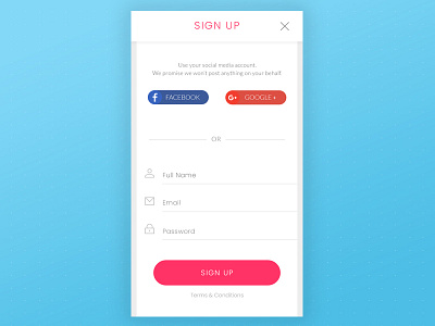Daily UI #001 Sign Up daily ui sign up