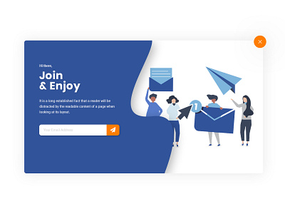 subscribe popup design ui ux web