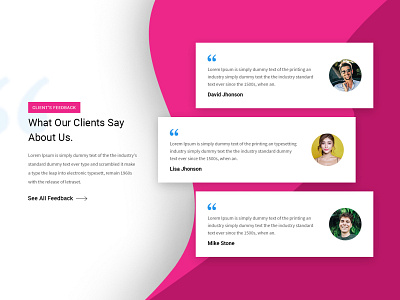 testimonials design testimonial typography web