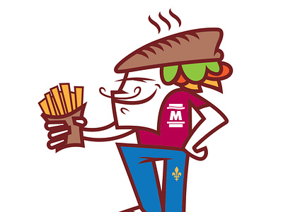Mishte mascot branding design fastfood illustration mascot mishte oldschool sandwich slovakia vector
