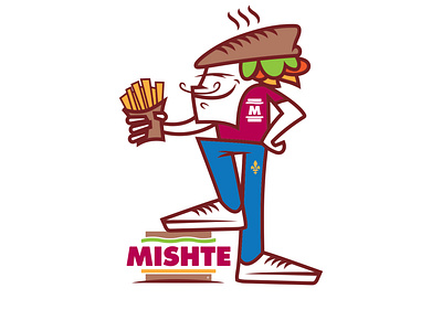 Mishte mascot branding design illustration slovakia vector