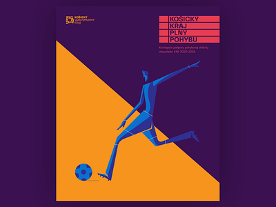 soccer blue branding design flat illustration logo minimal slovakia vector