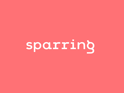 sparring branding design flat illustration logo typography vector website