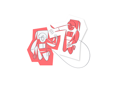 sparring illustration branding design flat illustration minimal slovakia vector web website