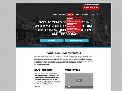 Water Mains and Sewers and Websites, Oh My. brooklyn design flat ish merica nyc web