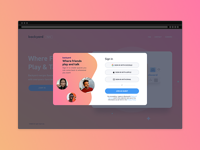 Exploring the onboarding experience of Backyard app design growth product product design ui ux web