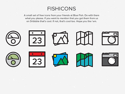 Fishicons Freebie Update design icons illustration ui