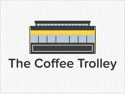 Coffee Trolley brand derp illustration logo playing