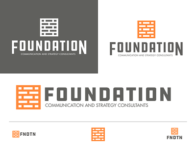 Foundation Logo brand butt kicking communication fun logo text