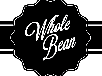 Whole Bean badge badspelling coffee lavendria stamp