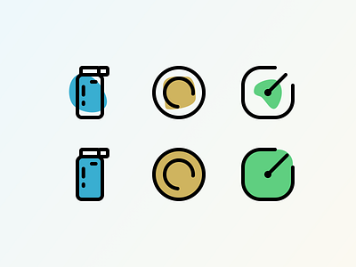 Re-Icons for a thing. app design icon icons illustration ios product ui ux vector