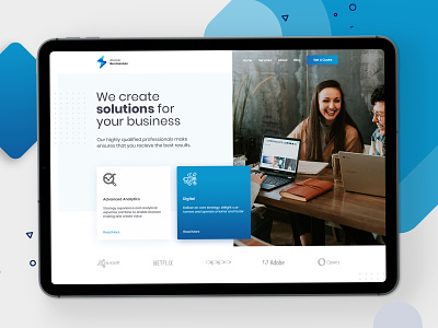 Atomic Businesses agency design landing page ui ui ux design ui design uidesign uiux ux design