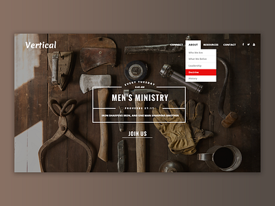 Vertical - Church Website Template church ministry slider template theme website wordpress