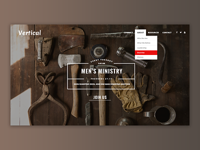 Vertical - Church Website Template