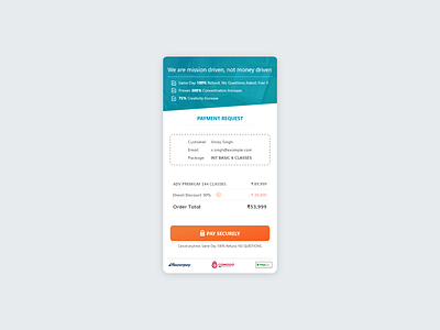 Payment Page Mobile UI Concept by Vinay singh vinayofficial