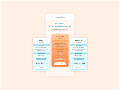 Pricing Table in Mobile App checkout checkout page mobile checkout mobile pricing table mobile ui mobile uiux plan table plans price table pricing pricing page pricing plans pricing table pricing table mobile